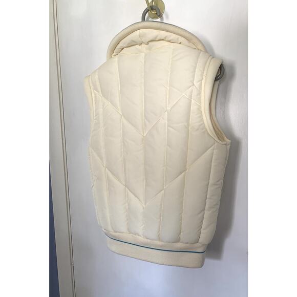 Hermans Vintage Korean Ivory zip up vest preppy cozy Womans M - Picture 2 of 8